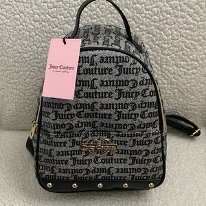 Juicy Couture Glam Backpack, Black Beige,NWT